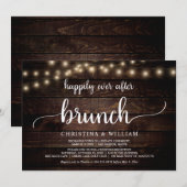 Weddensuitvoering, gelukkig ooit na Brunch Uitnodi Kaart (Voorkant / Achterkant)