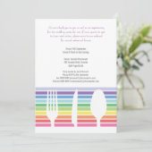 Weddenverhogende repetitie binnenste regenboogkant kaart (Staand voorkant)