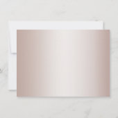 Weddenverhogende repetitie | Elegant Modern Blush Kaart (Achterkant)