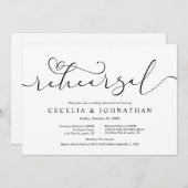 Weddenverhogende repetitie en een moderne, minimal kaart (Voorkant / Achterkant)