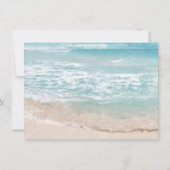 Weddenverhogende repetitie | Modern monogram stran Kaart (Achterkant)