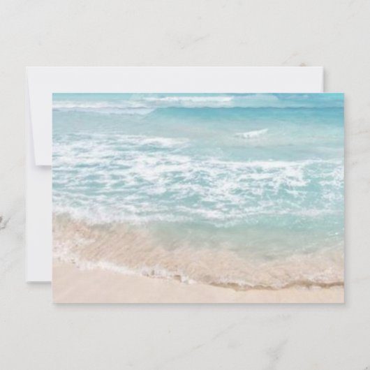 Weddenverhogende repetitie | Modern monogram stran Kaart (Achterkant)