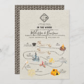 Weddenweek op de reiskaart van Bossen Programmakaart (Voorkant / Achterkant)