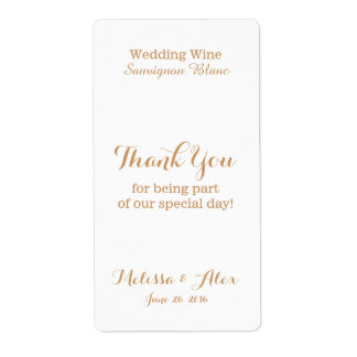 Weddenwijn Hartelijk dank Etiket
