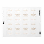 Weddenwijn Hartelijk dank Etiket (Full Sheet)