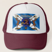 Wedderburn Clan Badge Trucker Hoed Trucker Pet (Voorkant)