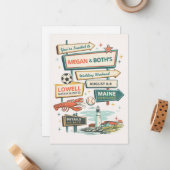 Wedding 2 notitiekaartje (Voorkant / Achterkant in situ)