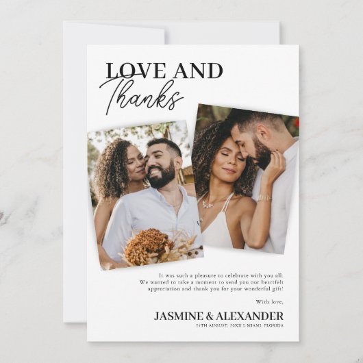 Wedding 3 Foto Hartelijk dank Bedankkaart (Voorkant)