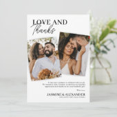 Wedding 3 Foto Hartelijk dank Bedankkaart (Staand voorkant)