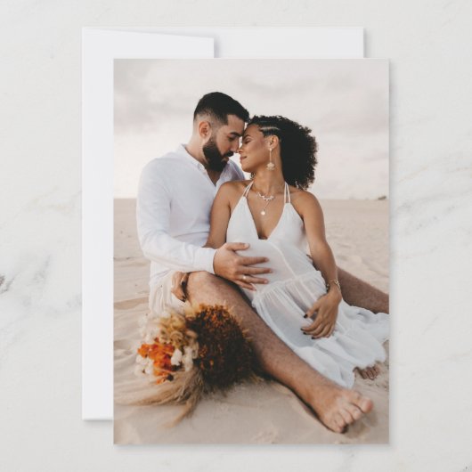 Wedding 3 Foto Hartelijk dank Bedankkaart (Achterkant)