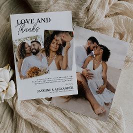 Wedding 3 Foto Hartelijk dank Bedankkaart