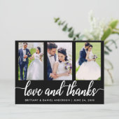 Wedding 3 Foto's en Bedankt (Staand voorkant)