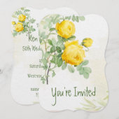 Wedding 50ste Jubileum Asters Garden Flower Kaart (Voorkant / Achterkant)