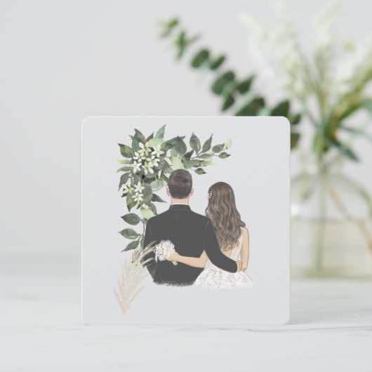 Wedding  aankondiging (Staand voorkant)