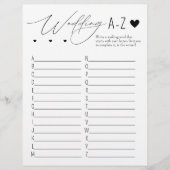 Wedding ABC spel Briefhoofd (Voorkant)