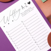 Wedding ABC spel Briefhoofd