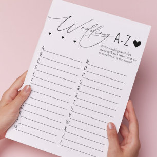 Wedding ABC spel Briefhoofd