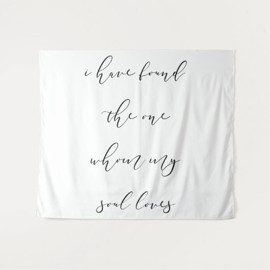 Wedding Achtergrond Banner Quote Wandkleed (Voorkant (horizontaal))