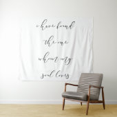 Wedding Achtergrond Banner Quote Wandkleed (In Situ (horizontaal))