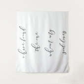 Wedding Achtergrond Banner Quote Wandkleed (Voorkant)