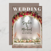 Wedding Achtergrond Magazine Hoesje Kaart (Voorkant / Achterkant)