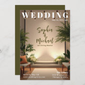 Wedding Achtergrond Magazine Hoesje Kaart (Voorkant / Achterkant)