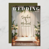 Wedding Achtergrond Magazine Hoesje Kaart (Voorkant / Achterkant)