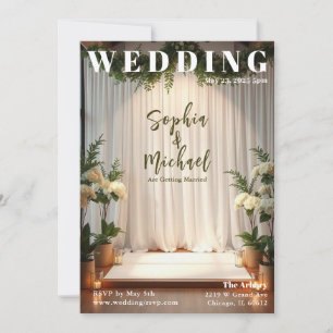 Wedding Achtergrond Magazine Hoesje Kaart