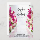 Wedding Achtergrond Magazine Hoesje Uitnodiging (Voorkant / Achterkant)