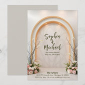 Wedding Achtergrond Magazine Hoesje Uitnodiging (Voorkant / Achterkant)