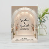 Wedding Achtergrond Magazine Hoesje Uitnodiging (Staand voorkant)