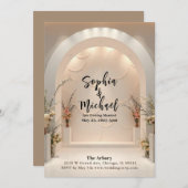 Wedding Achtergrond Magazine Hoesje Uitnodiging (Voorkant / Achterkant)