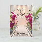 Wedding Achtergrond Magazine Hoesje Uitnodiging (Staand voorkant)