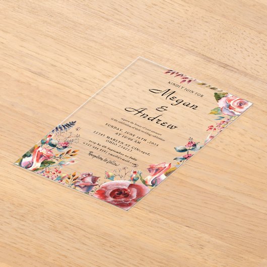 WEDDING Acrylic Invitations Acryl Uitnodigingen (Laagn)