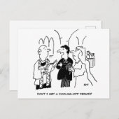 Wedding Afkoelingsperiode Grappig Briefkaart (Voorkant / Achterkant)
