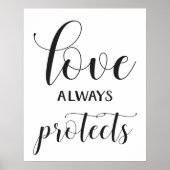 Wedding Aisle Signs - 1 Corinthians 13 Poster (Voorkant)