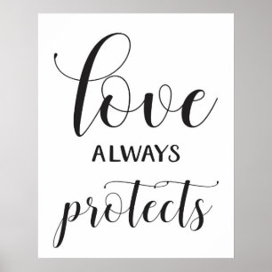 Wedding Aisle Signs - 1 Corinthians 13 Poster