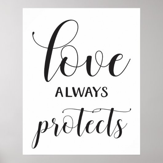 Wedding Aisle Signs - 1 Corinthians 13 Poster (Voorkant)