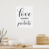 Wedding Aisle Signs - 1 Corinthians 13 Poster (Keuken)