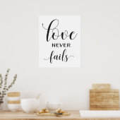 Wedding Aisle Signs - 1 Corinthians 13 Poster (Keuken)