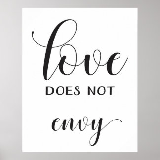 Wedding Aisle Signs - 1 Corinthians 13 Poster