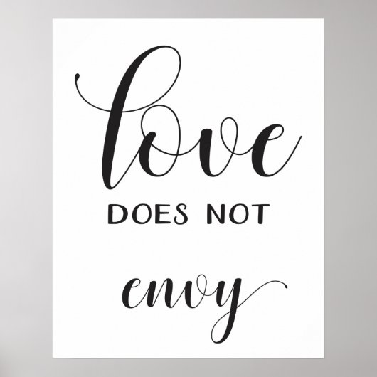 Wedding Aisle Signs - 1 Corinthians 13 Poster (Voorkant)