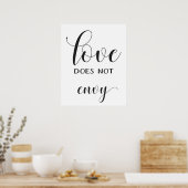 Wedding Aisle Signs - 1 Corinthians 13 Poster (Keuken)