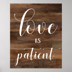 Wedding Aisle Signs - 1 Corinthians 13 Poster