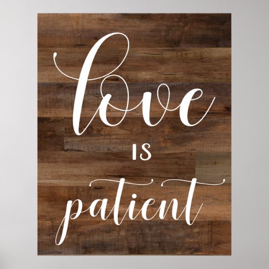 Wedding Aisle Signs - 1 Corinthians 13 Poster (Voorkant)
