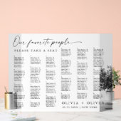 Wedding Alphabet tot 162 personen Zitting Grafiek Acryl Bord (Huwelijk)