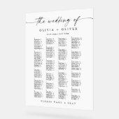 Wedding Alphabet tot 162 personen Zitting Grafiek Acryl Bord (Hoek)