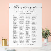 Wedding Alphabet tot 162 personen Zitting Grafiek Acryl Bord (Huwelijk)