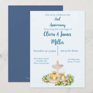 Wedding and anniversary invitation kaart