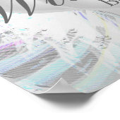 Wedding Angelic Wings Parly Hearts Poster (Hoek)